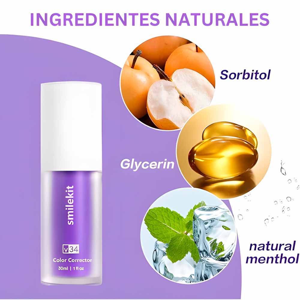 Blanqueador Dental V34 - Elimina los matices amarillos y revela un blanco brillante