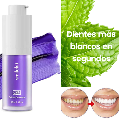 Blanqueador Dental V34 - Elimina los matices amarillos y revela un blanco brillante
